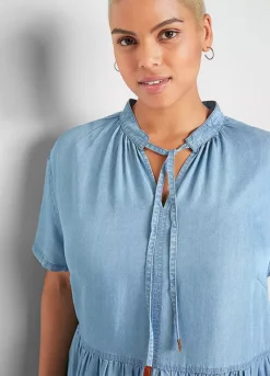 Tencel Midi Dress -Lush Fit Store Tencel Midi Dress968658FRSB W02