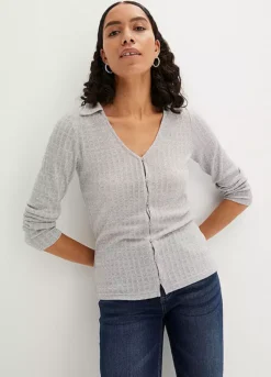 Textured Jersey Blouse