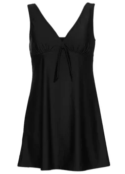 Tie Front Swim Dress 9 Tie Front Swim Dress -Lush Fit Store Tie Front Swim Dress948033FRSC