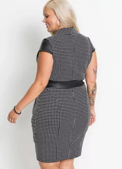 Tie Waist Checked Dress -Lush Fit Store Tie Waist Checked Dress911832FRSB W01
