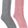 Totes Ladies Cashmere Blend Ankle Socks Pink/Grey 2 Pack -Lush Fit Store Totes Ladies Cashmere Blend Ankle Socks Pink Grey 2 Pack98D890FRSP