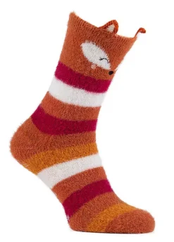 Totes Toasties Pair Of Ladies Novelty Fox Supersoft Socks -Lush Fit Store Totes Toasties Pair of Ladies Novelty Fox Supersoft Socks88J231FRSC W01