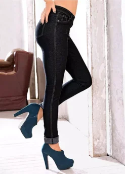 Turn-Up Jeggings -Lush Fit Store Turn Up Jeggings937170FRSL