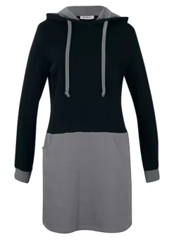 Two Tone Sweatshirt Dress -Lush Fit Store Two Tone Sweatshirt Dress936086FRSC