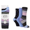 Wild Feet Ladies Pack Of 3 Bamboo Jacquard Socks 2 Wild Feet Ladies Pack Of 3 Bamboo Jacquard Socks -Lush Fit Store Wild Feet Ladies Pack of 3 Bamboo Jacquard Socks60C715FRSC