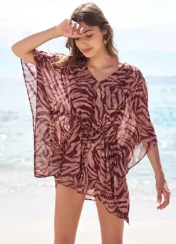 Zebra Print Kaftan -Lush Fit Store Zebra Print Kaftan941219FRSL