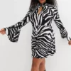 Zebra Stripe Dress -Lush Fit Store Zebra Stripe Dress930879FRSB