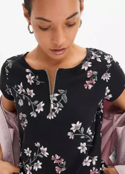 Zip Collar Top -Lush Fit Store Zip Collar Top911406FRSP W03