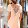 Bonprix Crochet Back T-Shirt -Lush Fit Store bonprix Crochet Back T Shirt932327FRSP
