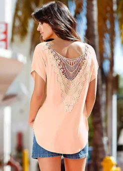 Bonprix Crochet Back T-Shirt
