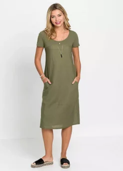Bonprix Linen Blend Dress