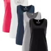 Bonprix Pack Of 5 Essential Vest Tops -Lush Fit Store bonprix Pack of 5 Essential Vest Tops936470FRSC
